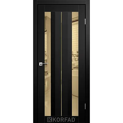 Межкомнатные Двери AL-01 бронза Super PET Korfad ПВХ плёнка-0