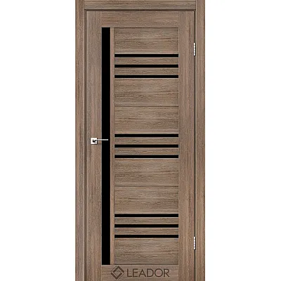 Межкомнатные Двери Compania BLK серое дерево Leador ПВХ плёнка-0