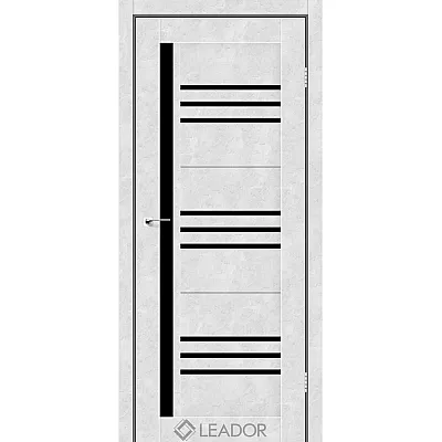 Міжкімнатні Двері Compania BLK білий бетон Leador ПВХ плівка-0