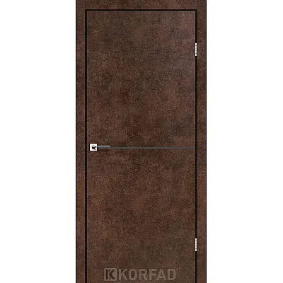 Міжкімнатні Двері DLP-01 antracite Korfad ПВХ плівка-1