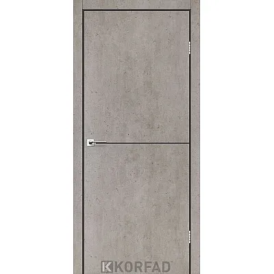 Міжкімнатні Двері DLP-01 antracite Korfad ПВХ плівка-3