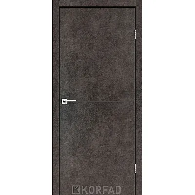 Міжкімнатні Двері DLP-01 antracite Korfad ПВХ плівка-0