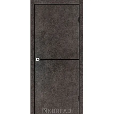 Міжкімнатні Двері DLP-01 black Korfad ПВХ плівка-2