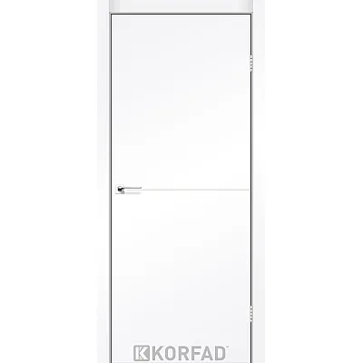 Міжкімнатні Двері DLP-01 SUPER Pet nickel Korfad ПВХ плівка-4