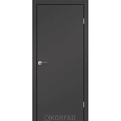 Міжкімнатні Двері DLP-01 SUPER Pet antracite Korfad ПВХ плівка-2