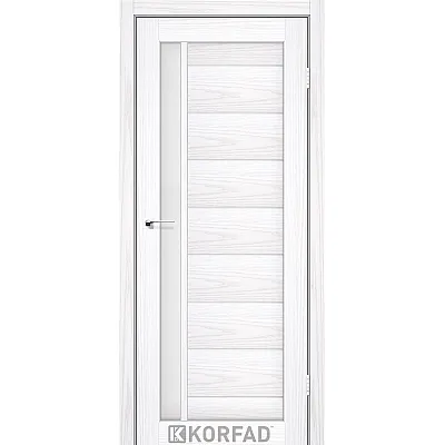 Межкомнатные Двери FL-01 сатин белый Korfad ПВХ плёнка-1