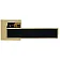Ручки на розетах Gavroche NIKEL Ni - Z25 GoldPVD/Black-3-thumb