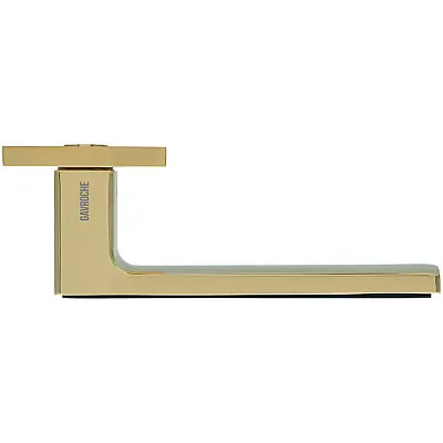 Ручки на розетах Gavroche NIKEL Ni - Z25 GoldPVD/Black-2