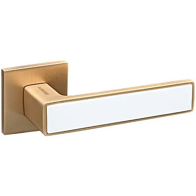 Ручки на розетах Gavroche NIKEL Ni - Z25 GoldSB/White-0