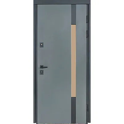 Входные Двери COTTAGE 705/431 Metalic Grey/Уличная Vinorit Булат-0