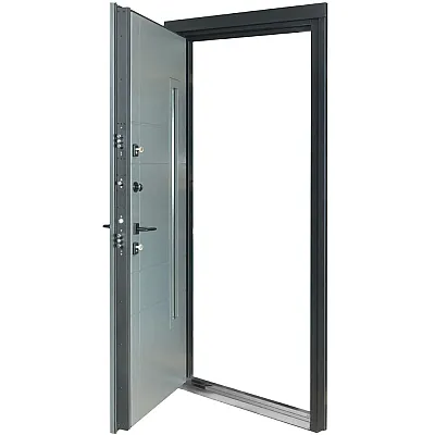 Входные Двери COTTAGE 705/431 Metalic Grey/Уличная Vinorit Булат-4