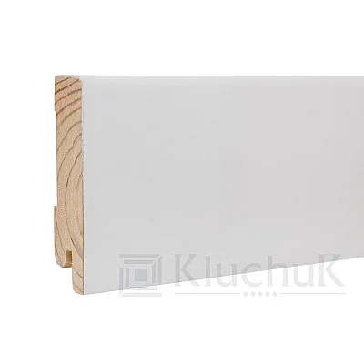 Плінтус Білий White plinth 80х19х2200 Модерн KLW-04 Kluchuk-0