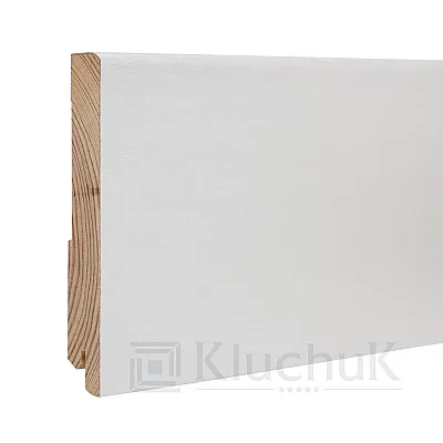 Плинтус Белый White plinth 120х19х2200 Модерн KLW-07 Kluchuk-0
