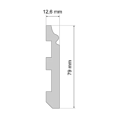 Плінтус Cezar LPC-07 2000 x 80,4 x12,9-2