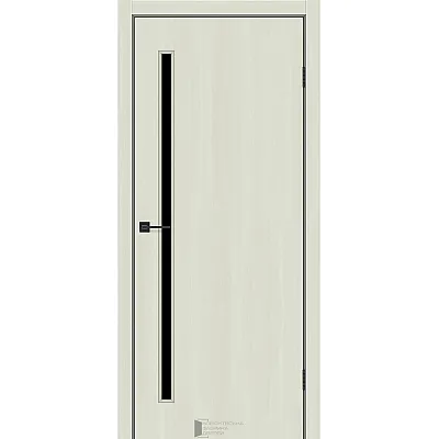 Межкомнатные Двери Line Glass 01 BLK KFD Ламинатин-0