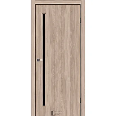 Межкомнатные Двери Line Glass 01 BLK KFD Ламинатин-2