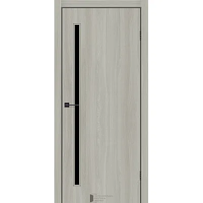 Межкомнатные Двери Line Glass 01 BLK KFD Ламинатин-3