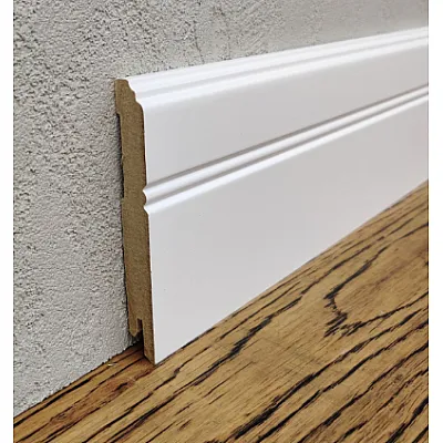Плінтус МДФ LightForm 100х12х2000 мм. MDF-LF03 Білий RAL 9003 Kluchuk-0