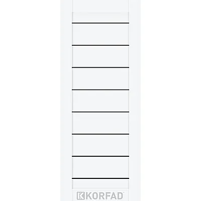Межкомнатные МДФ накладка на двери NO-03 BLK Korfad ПВХ плёнка-9