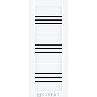 Межкомнатные МДФ накладка на двери NO-06 BLK Korfad ПВХ плёнка-4
