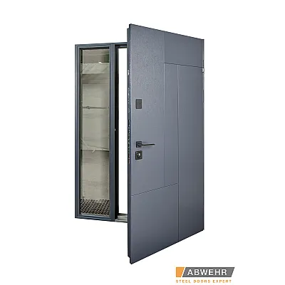 Входные Нестандартные двери с терморазрывом и фрамугой Paradise, 1600-1800*2050, комплектация FRAME Abwehr-1