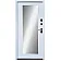 Входные Двери Мироу мрамор темный белая эмаль + зеркало Qdoors-3-thumb