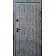 Входные Двери Мироу мрамор темный белая эмаль + зеркало Qdoors-3-thumb