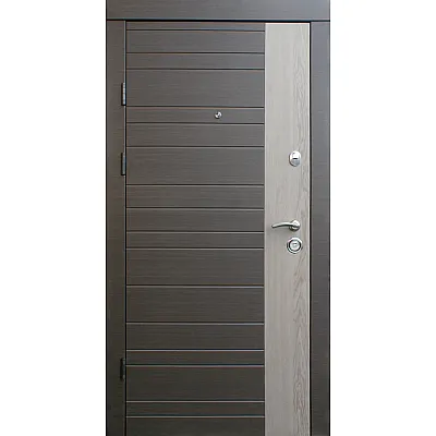 Входные Двери Альт-М венге серый горизонт - дуб флорида "Qdoors"-0