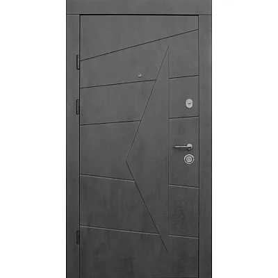 Входные Двери Акцент бетон темный - бетон серый "Qdoors"-2