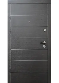 Двери Премиум Горизонталь венге темный горизонт-ваниль горизонт "Qdoors"