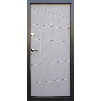 Входные Двери Акцент бетон темный - бетон серый "Qdoors"-3