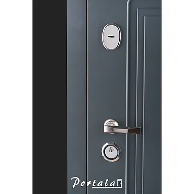 Входные Двери Белфаст Трио Vinorit 2 цвета RAL 7016 Портала-2