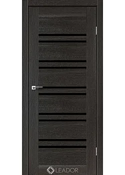 Двери Sicilia BLK дуб саксонский Leador