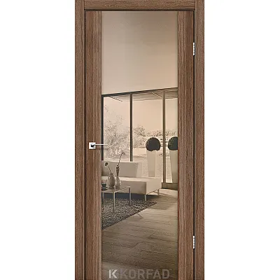 Межкомнатные Двери SR-01 зеркало бронза Korfad ПВХ плёнка-12