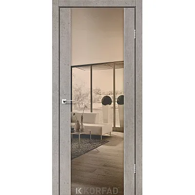 Межкомнатные Двери SR-01 зеркало бронза Korfad ПВХ плёнка-9