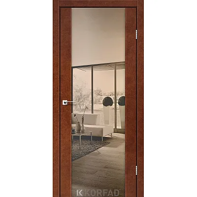 Межкомнатные Двери SR-01 зеркало бронза Korfad ПВХ плёнка-5