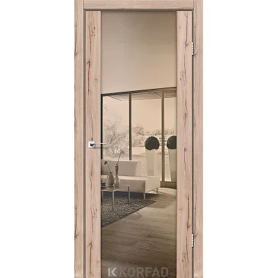 Межкомнатные Двери SR-01 зеркало бронза Korfad ПВХ плёнка-4