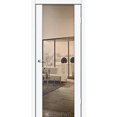 Межкомнатные Двери SR-01 зеркало бронза Korfad ПВХ плёнка-2
