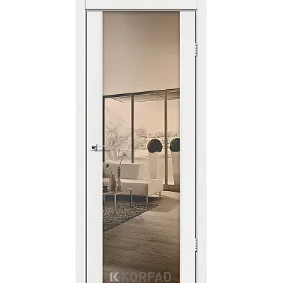 Межкомнатные Двери SR-01 зеркало бронза Korfad ПВХ плёнка-14