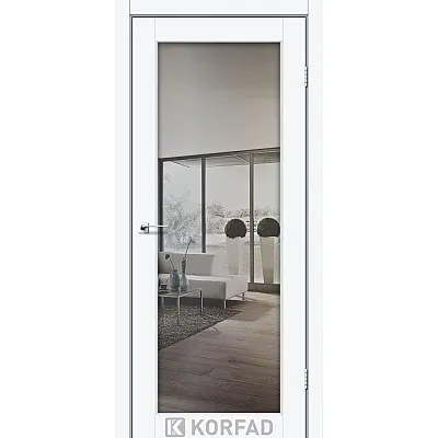 Міжкімнатні Двері SV-01 срібло триплекс дзеркало Korfad ПВХ плівка-9