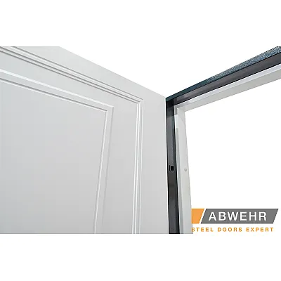 Вхідні Нестандартні двері з терморозривом Scandi (RAL 7021 + Білий), до 1400*2650, комплектація FRAME Abwehr-6