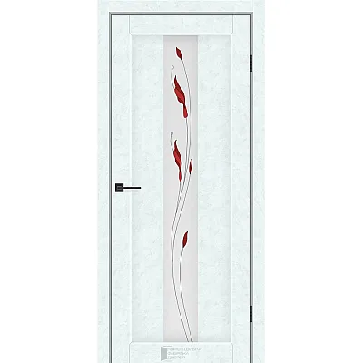 Межкомнатные Двери Soft Цветок KFD ПВХ плёнка-4