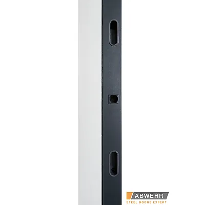 Входные Нестандартные двери с терморазрывом Ufo Black (RAL 7016 + Белый), 1600-1800*2200, комплектация FRAME Abwehr-10