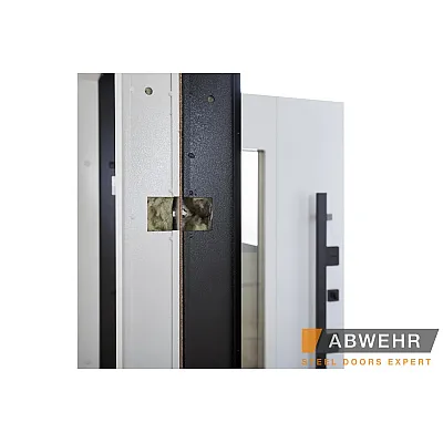Вхідні Двері Cotage1 (KT1 з терморозривом) 496 UFO BLACK RAL 7016 Abwehr-9