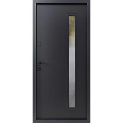 Вхідні Двері Афіна ArWood RAL 7016/ПВХ антрацит Sarmak-1