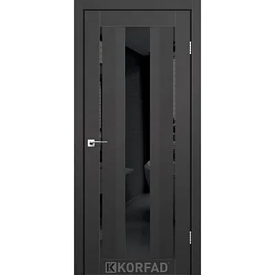 Межкомнатные Двери AL-02 BLK Super PET Korfad ПВХ плёнка-1