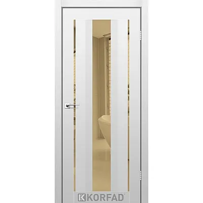 Межкомнатные Двери AL-02 бронза Super PET Korfad ПВХ плёнка-0