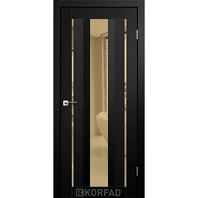Межкомнатные Двери AL-02 бронза Super PET Korfad ПВХ плёнка-1