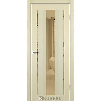 Межкомнатные Двери AL-02 бронза Super PET Korfad ПВХ плёнка-3