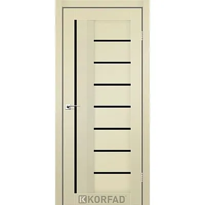 Межкомнатные Двери AL-03 BLK Super PET Korfad ПВХ плёнка-1